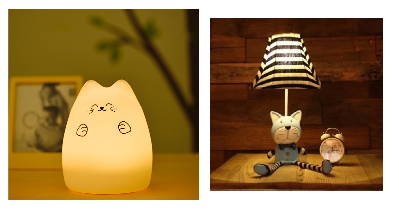 lampki nocne dla dzieci z kotami
